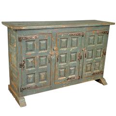 Spanish 19th Century Buffet in Painted Wood