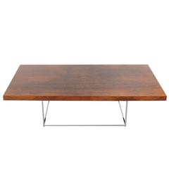 Milo Baughman Mid-Century Modern Burl Wood Cocktail Table for Thayer Coggin
