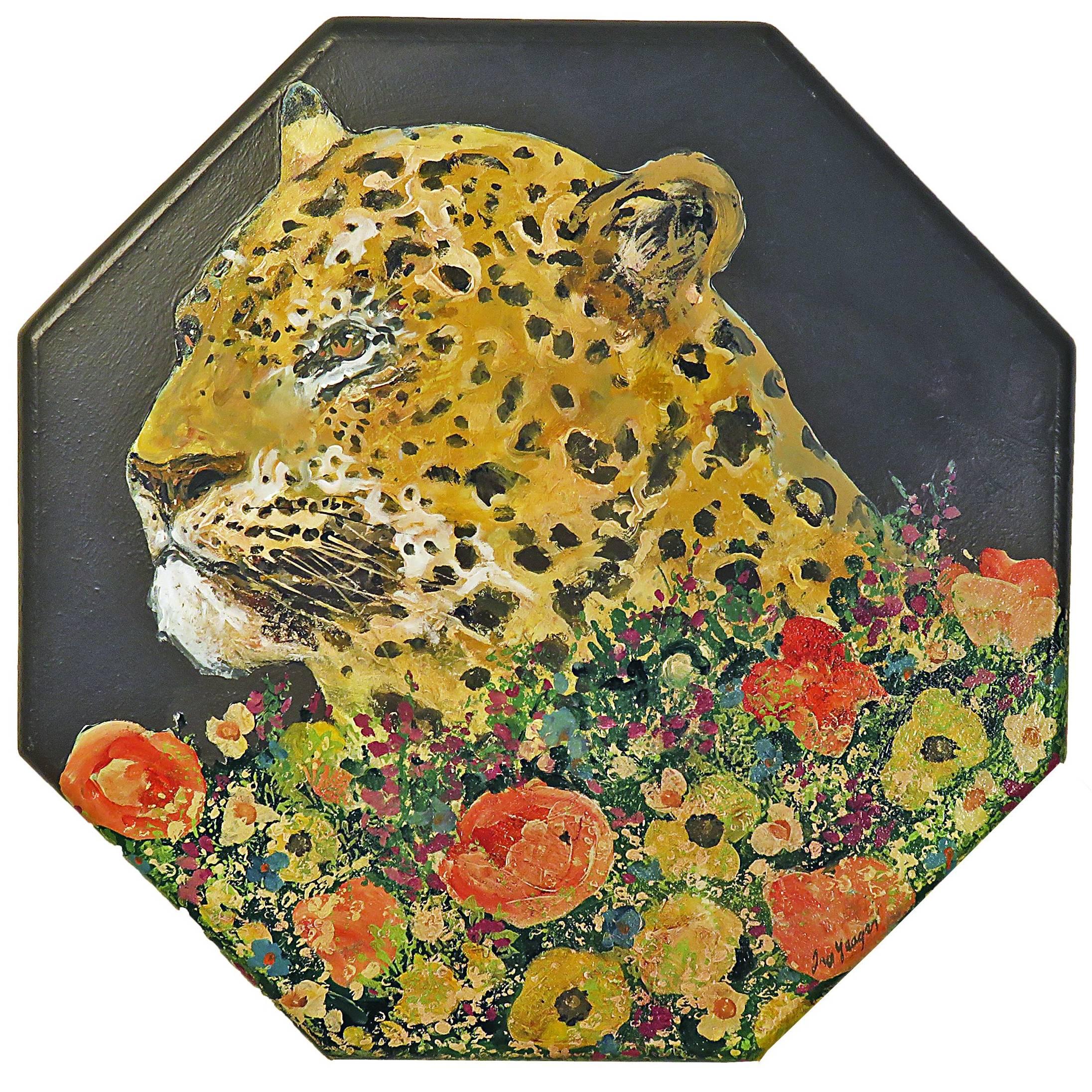 Leopard Painting by Ira Yeager