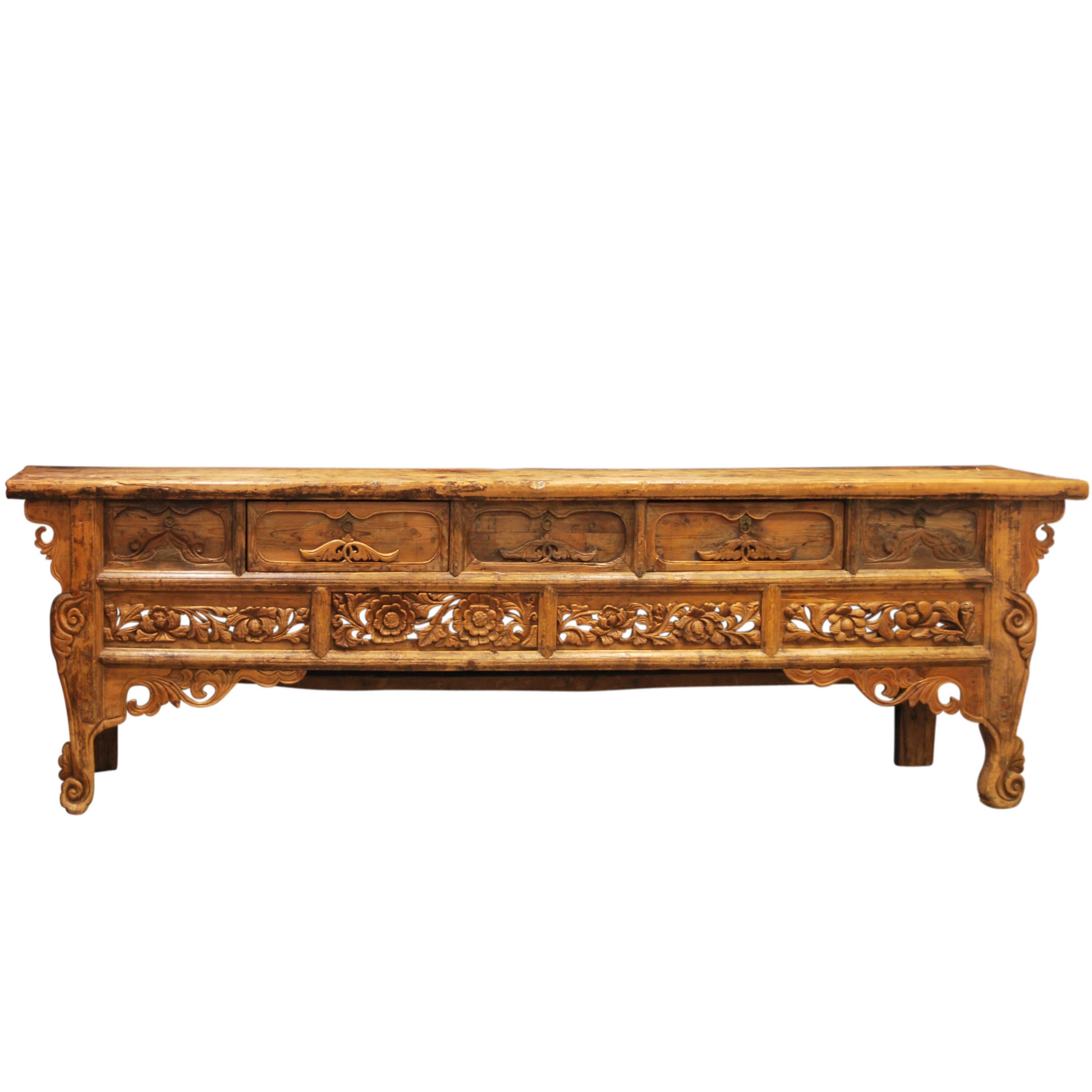 Rare Chinese Buddhist Altar Table, Yuan Dynasty, 14th Century For Sale