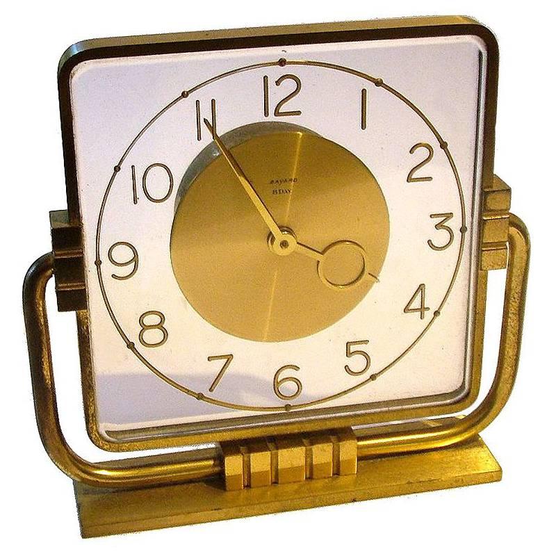 1930s, Art Deco Modernist Clock by Bayard