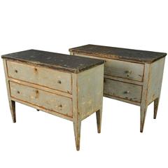 Pair of Spanish 19th Century Painted Commodes Pair of Spanish 19th Century Painted Commodes