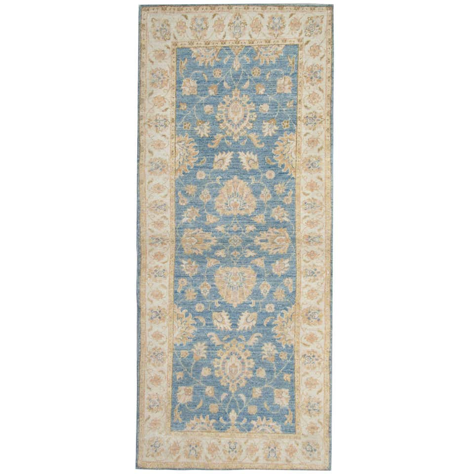 Long Handmade Carpet Runner Vintage Indian Rug Runner Floral Wool Stair ...