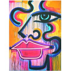 
Neon Lady
, Acrylic and Neon on Canvas by Anna Laurini