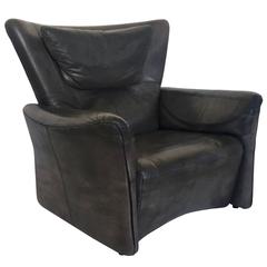 Leather Reclining Chair by Busnelli, Italy, 1970s