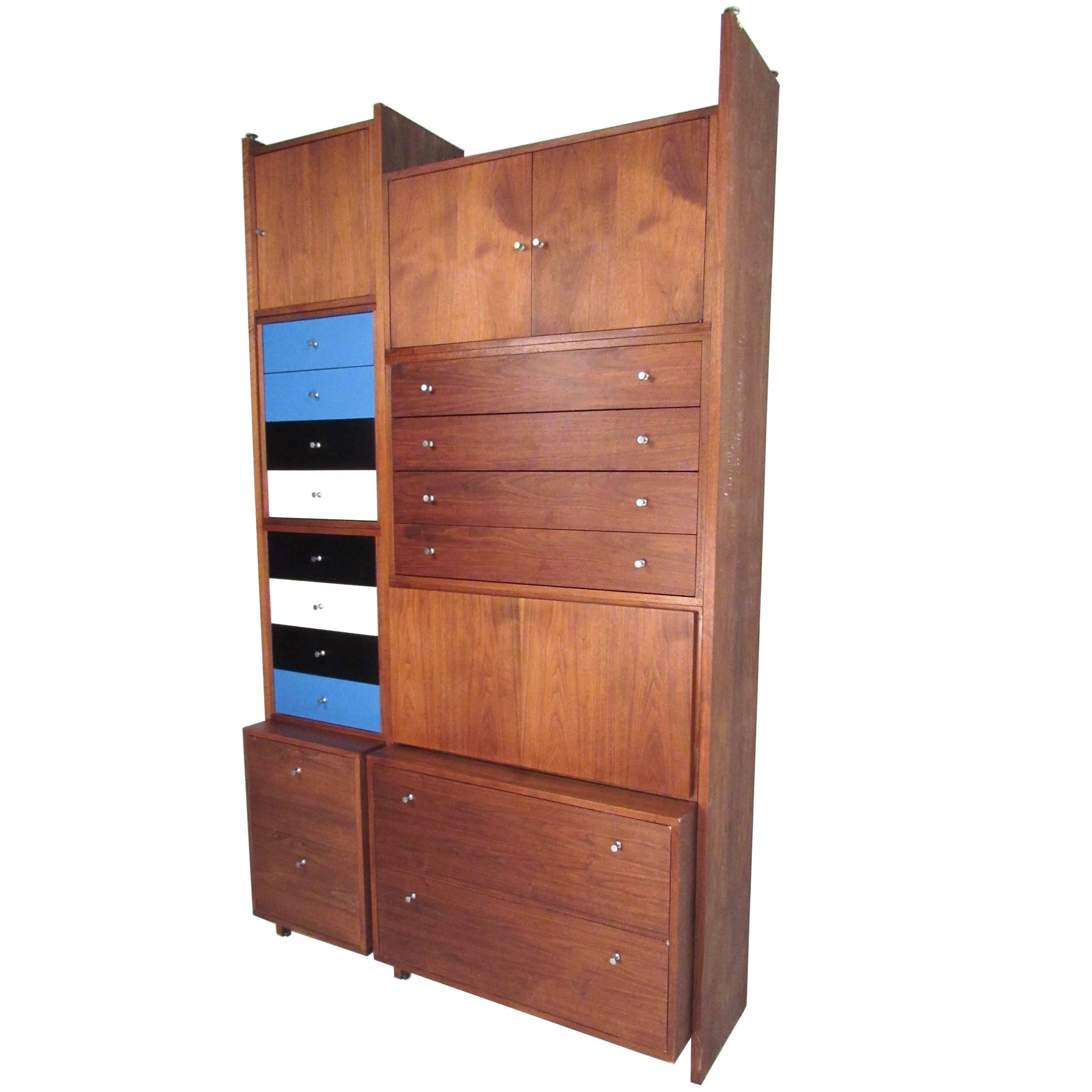 George Nelson Style Mid-Century Storage Cabinet