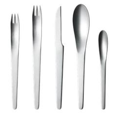 Arne Jacobsen by Georg Jensen Stainless Steel Flatware Set for 4 Service, 20 Pcs