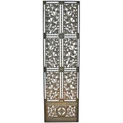 Antique Late 19th Century Cast Iron Elevator Lobby Door from The Fisher Building