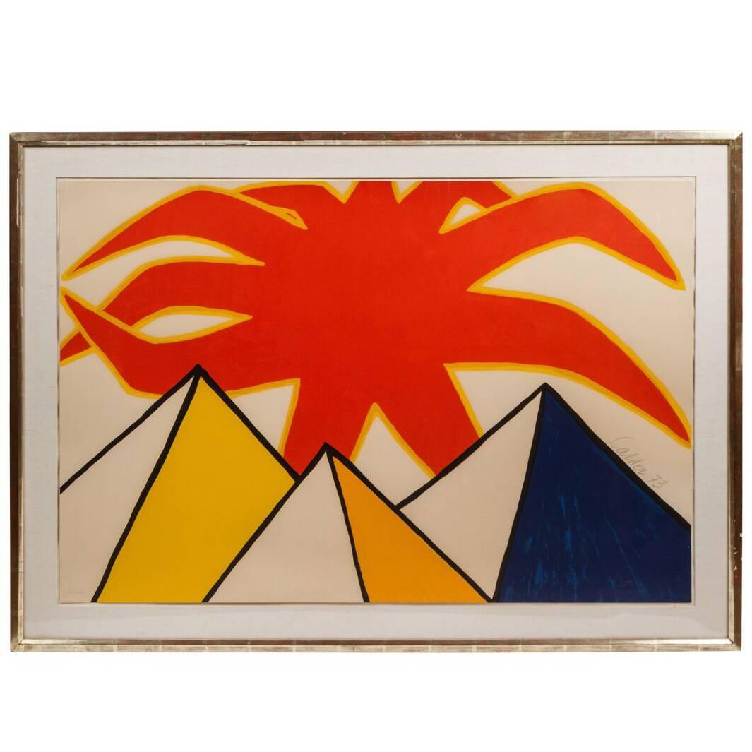 Large, Signed, Alexander Calder Lithograph