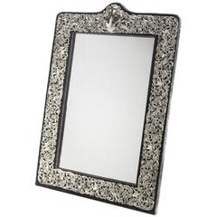 Large Sterling Silver Mounted Table Mirror by J.E. Caldwell & Co