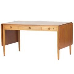 Teak and Oak Desk by Hans J. Wegner 7