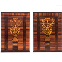 Carl Malmsten, Pair of Swedish Grace Period Marquetry Bookends 1