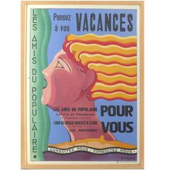 French Art Deco Vacances Poster by Marsas 4