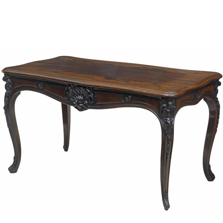 19th Century Carved Rosewood Occasional Table For Sale At 1stdibs