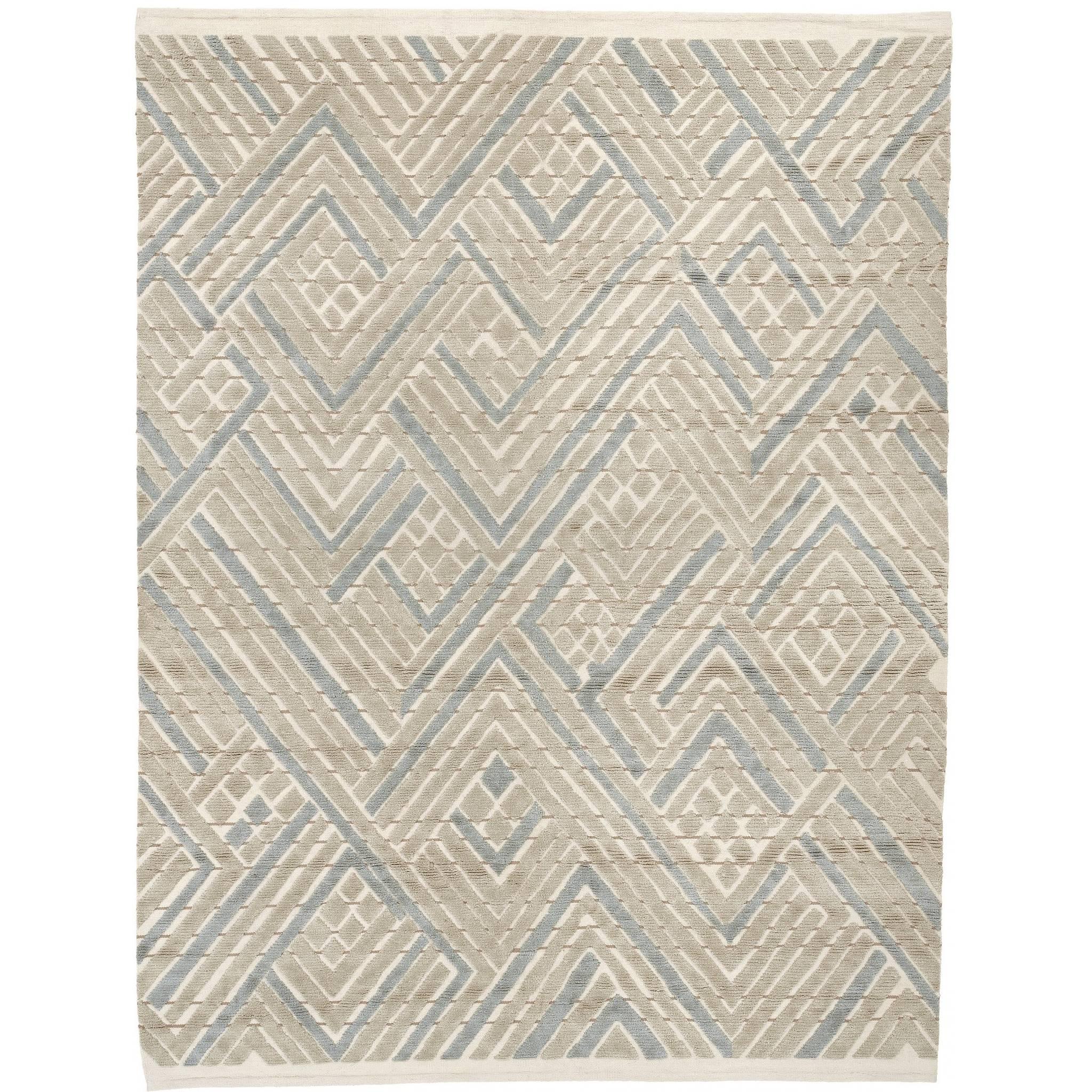 Contemporary "Romb" Carpet, Swedish Pile Technique For Sale