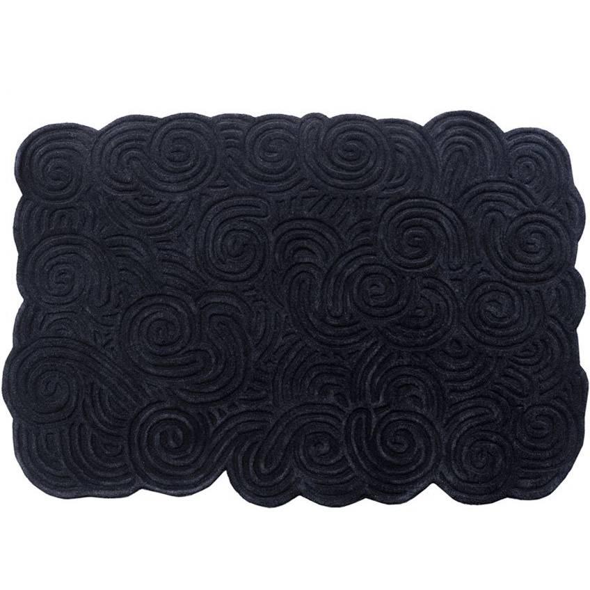 Karesansui Rectangular Wool Rug in Rock by Matteo Cibic for Scarlet Splendour For Sale