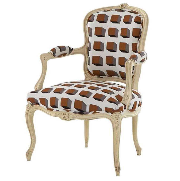 Vintage French Armchair For Sale at 1stdibs