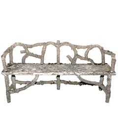 Faux Bois Bench