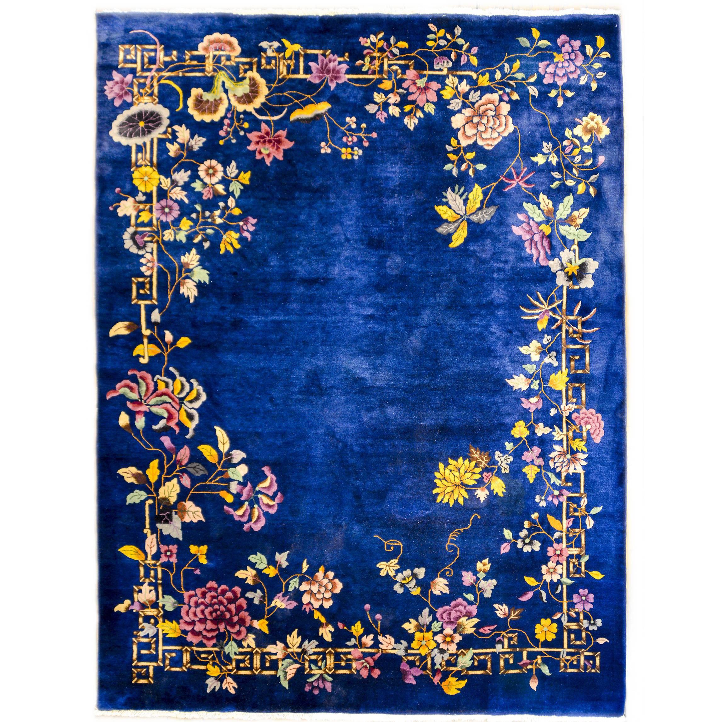 Fabulous Chinese Art Deco Rug at 1stDibs