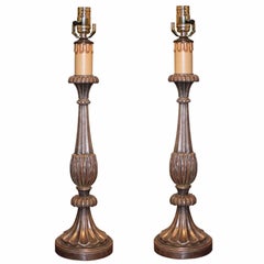 Italian Hand Carved Table Lamp