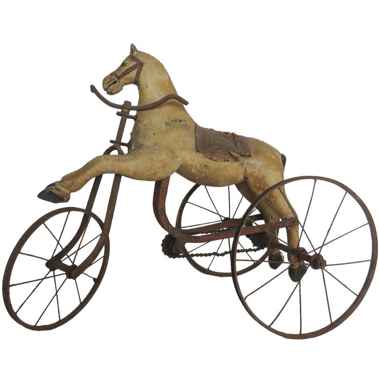Wooden Horse Tricycle For Sale at 1stDibs