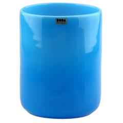 Blue Studio Work Glass Vase by Erik Höglund Boda, Sweden, Signed H 957/130