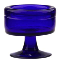 Erik Höglund Boda Sweden Signed Cobalt Blue Studio Work Glass Vase