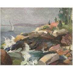 Francis Speight, 'Summer in Maine', Oil on Canvas, Signed