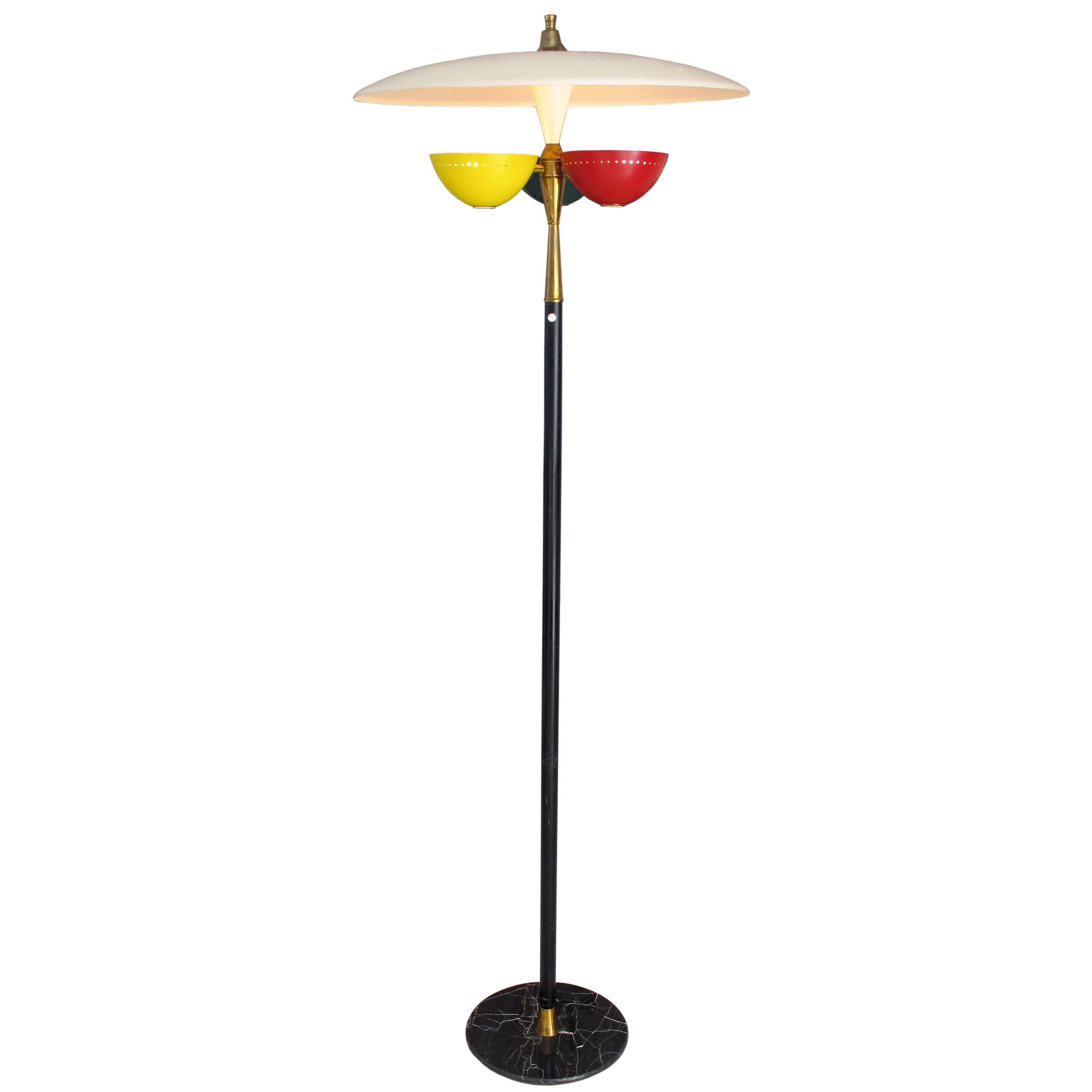 1950s Uplighting Standing Lamp Produced by Lumen For Sale