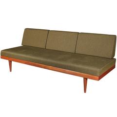 Vintage Mid Century Green Sofa / Daybed by Ekornes