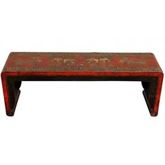 Tibetan Paint Decorated Low Table