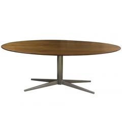 Period Mid-Century Oval Walnut Conference or Dining Table
