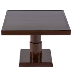 Chic High Polished Side Table Attributed to Johan Tapp