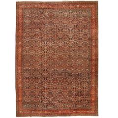 Exceptional Antique 19th Century Persian Fereghen Carpet