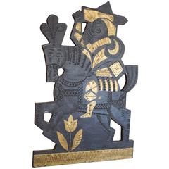 Lead Decorative Panel by Roger Capron and Jean Derval 10