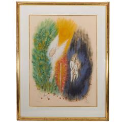 Reuven Rubin, 'Adam and Eve', Lithograph, Signed