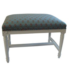 Fantastic Painted Louis XVI Style Bench Shabby Chic Upholstery