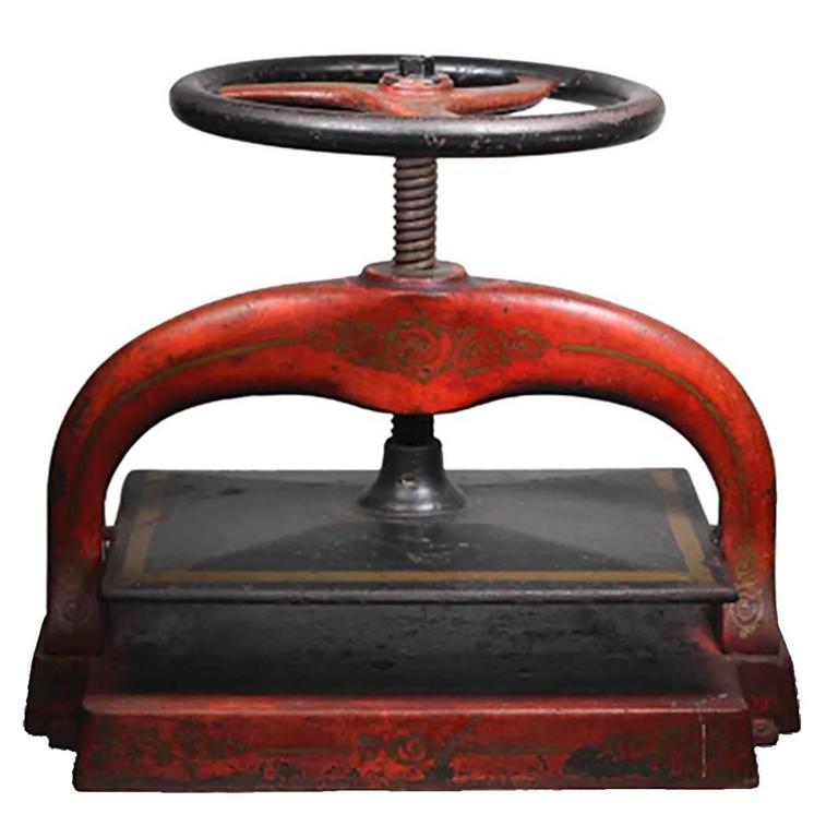 19th Century Cast Iron Book Press by Army and Navy Csl For Sale at