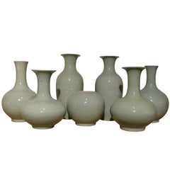 Pale Turquoise Vase Collection, China, Contemporary