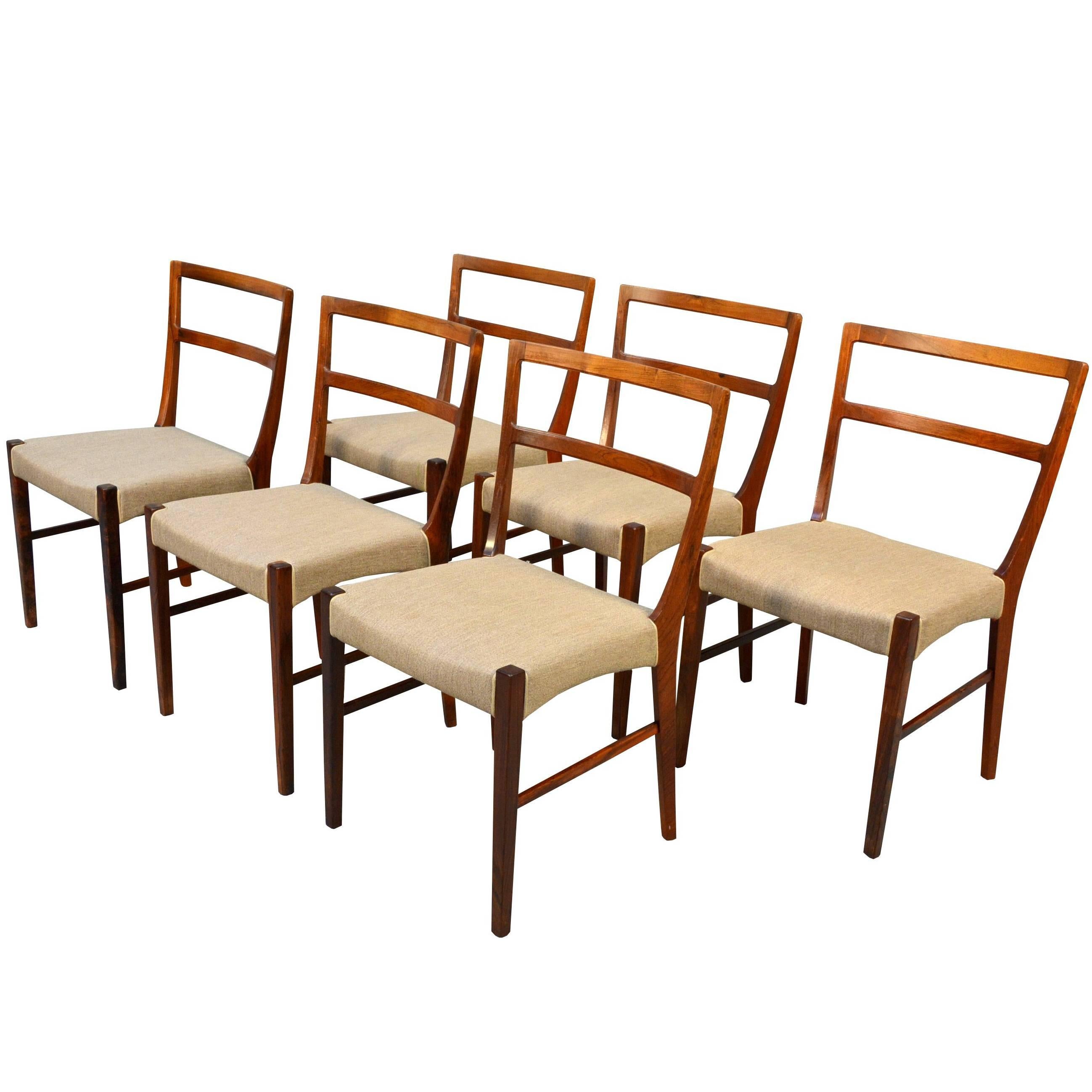 Mid-Century Modern Chairs by Johannes Andersen in Rosewood