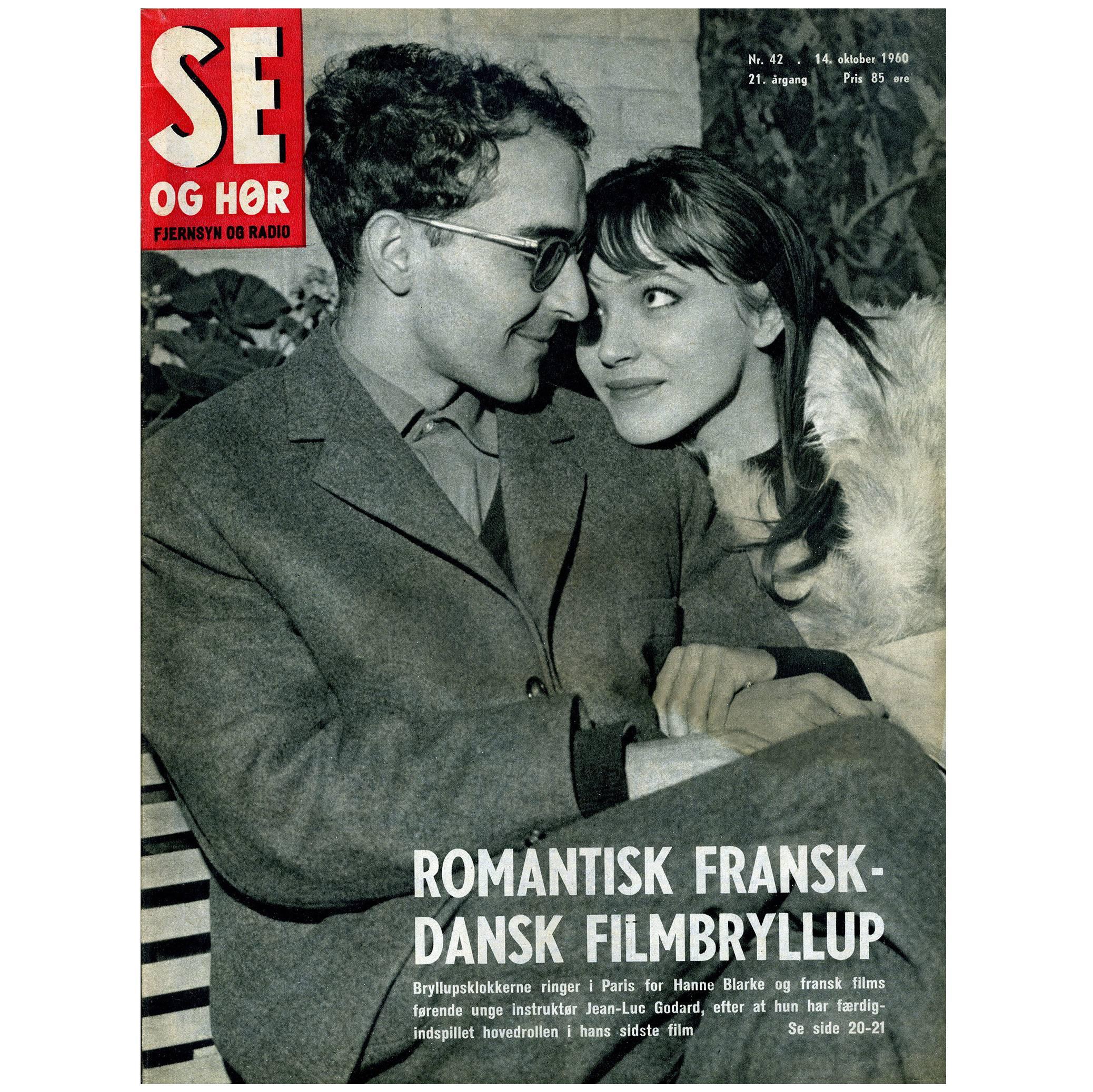 Jean Luc Godard & Anna Karina 1960s Se Og Hør (French New Wave) 