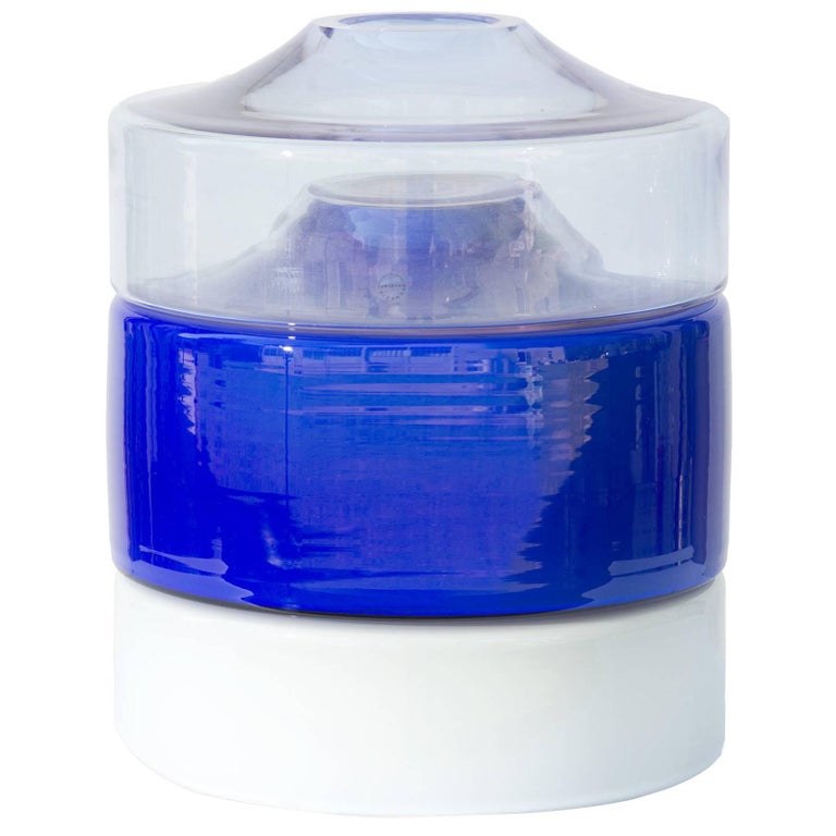 Italian Murano Glass Vase Colonna Model by Tom Dixon for Salviati. For