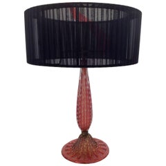 Beautiful Barovier and Tosa Ruby Coloured Glass Lamp