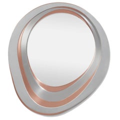 Mirrored Mirrors, Contemporary Metal Mirror, Small