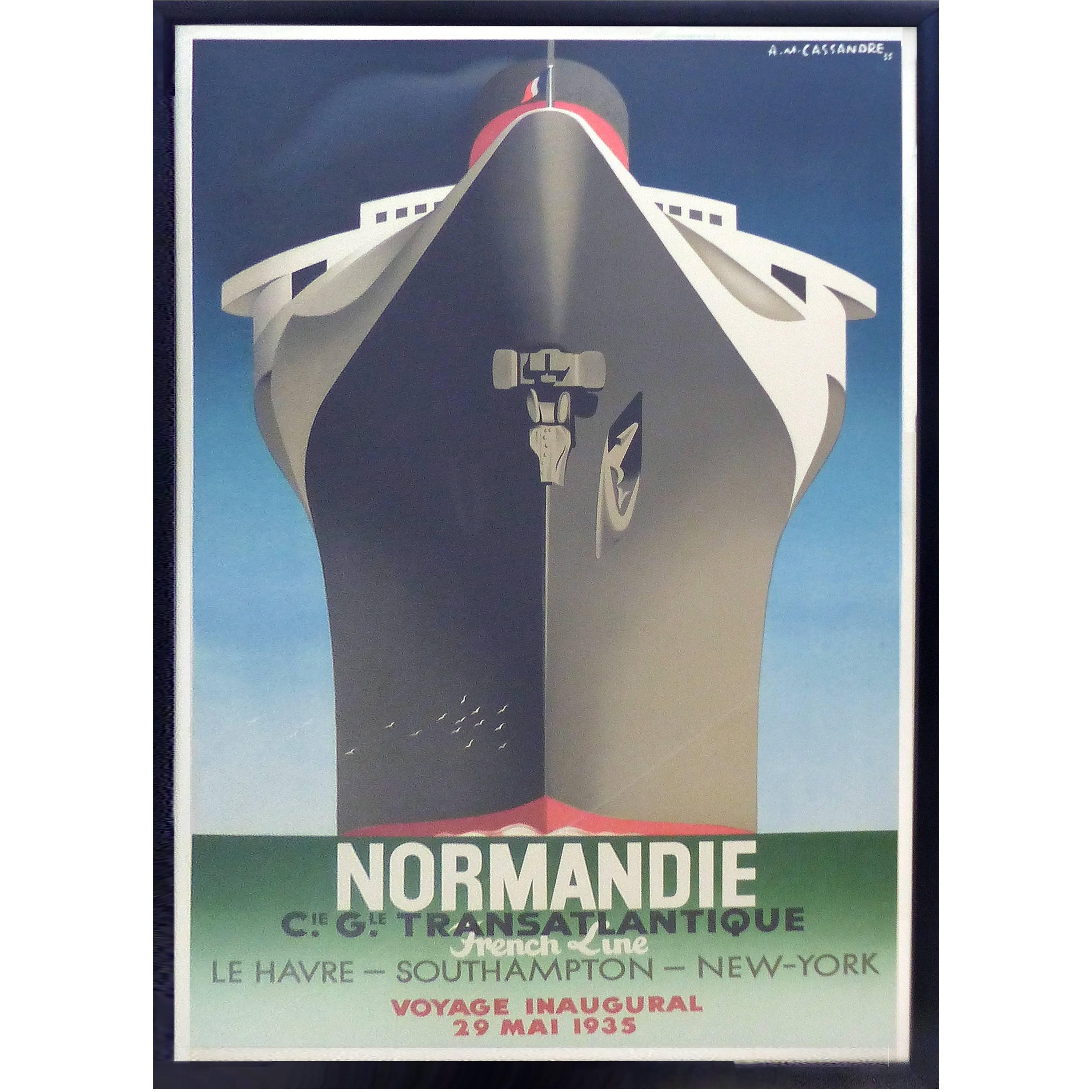 1990s French Normadie Inaugural Poster