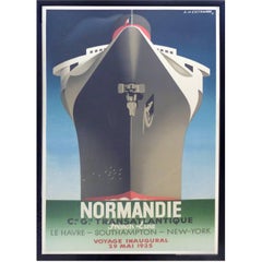 1990s French Normadie Inaugural Poster