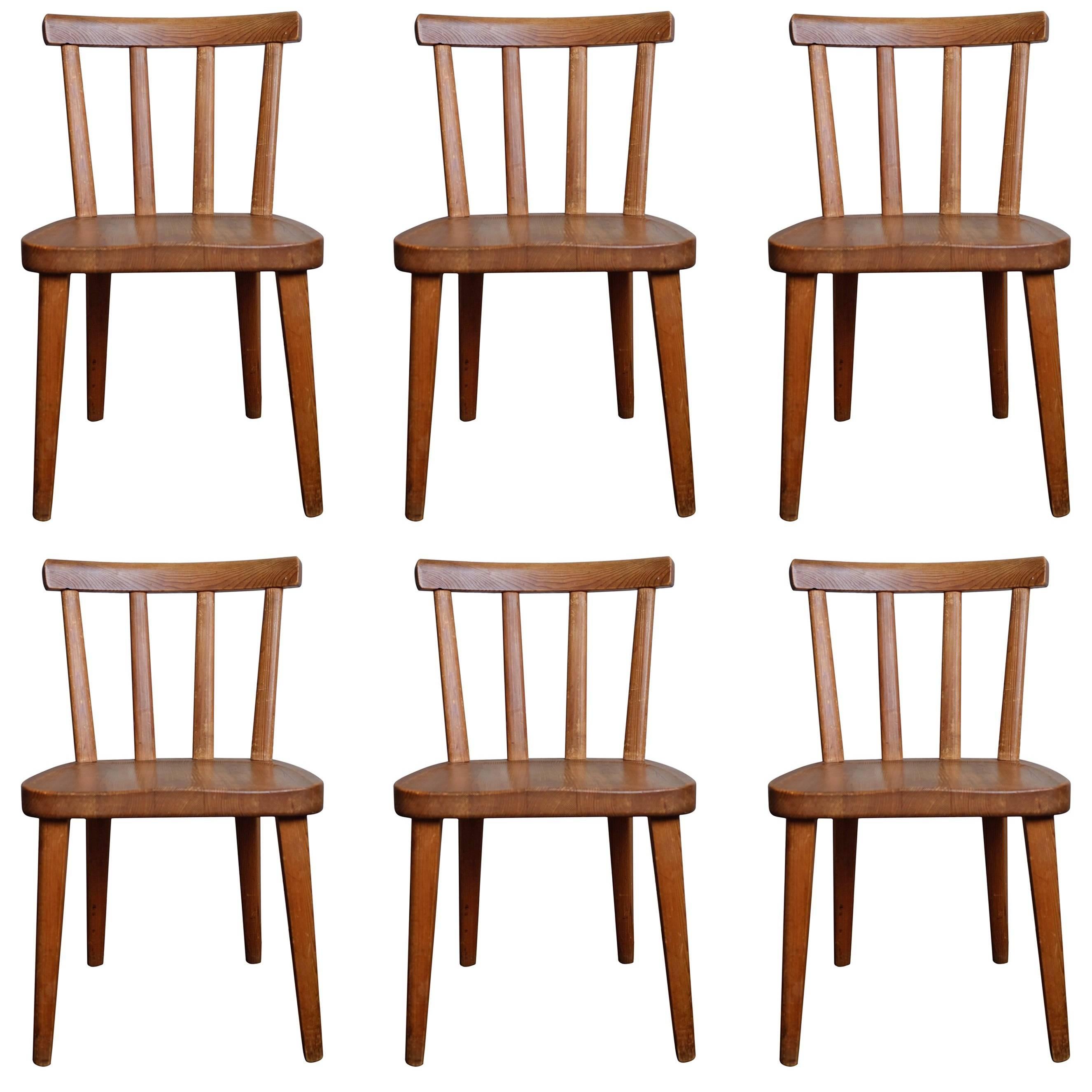 Set of Six "Utö" Chairs by Axel Einar Hjorth, 1930s