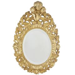 Small 19th Century Carved Gilt Mirror