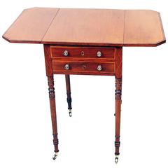 Antique Georgian Mahogany Baby Pembroke Table 7