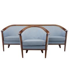 20th Century Two-Piece Teak Andersson Suite Sofa and Armchair